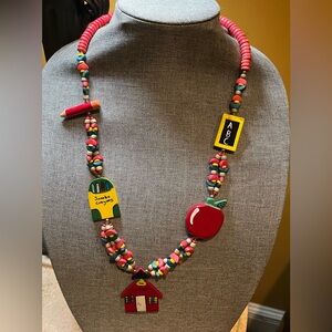 Vintage Back To School Necklace